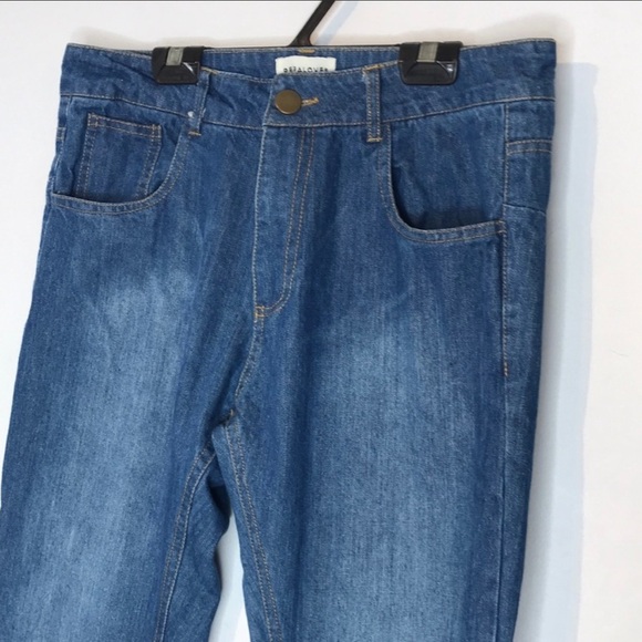 Pepaloves Anthropologie “I’m only kitten” embroidered cat straight leg jeans - Picture 4 of 7